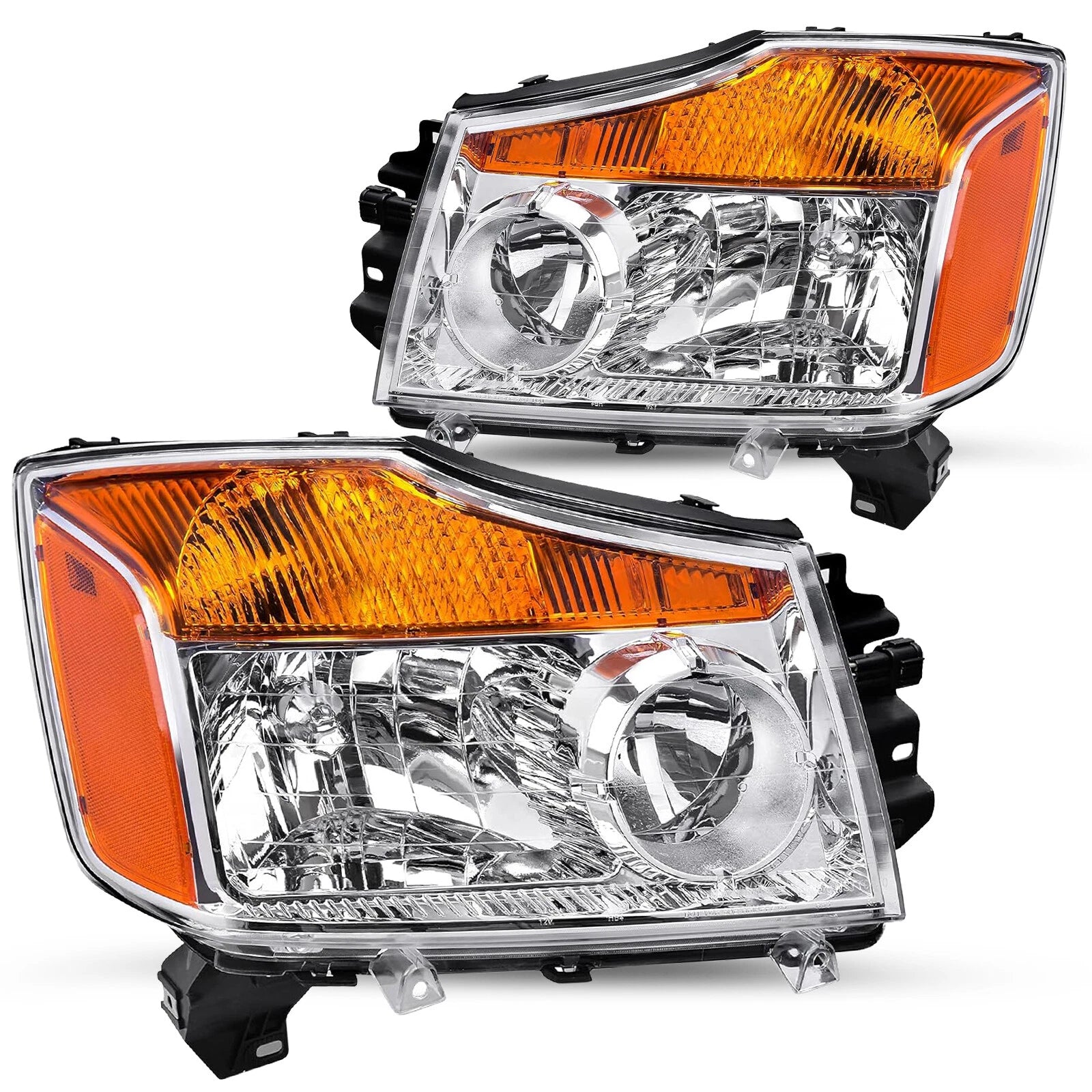 For 2004-2015 Nissan Titan / 2005-2007 Nissan Armada Headlights Assembly Lamps