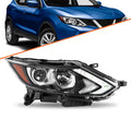 Right Headlamp For 2017 2018 2019 Nissan Rogue Sport Halogen Headlight w/LED DRL
