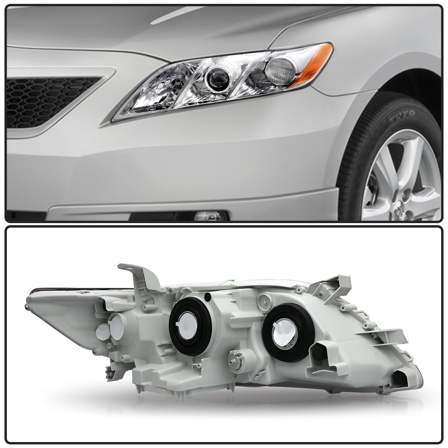 For 2007 2008 2009 Toyota Camry Headlight Replacement Headlights Assembly LH&RH