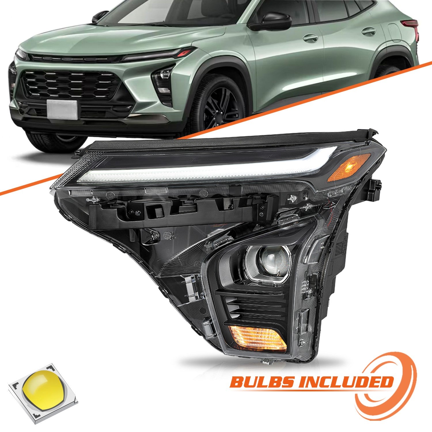 FULL LED Projector Headlight For 2024-2025 Chevy Trax LT/2RS/Activ Left Side