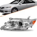 Driver Headlight Reflector For 2010-2011 Toyota Camry Sedan 4-Door Chrome Clear