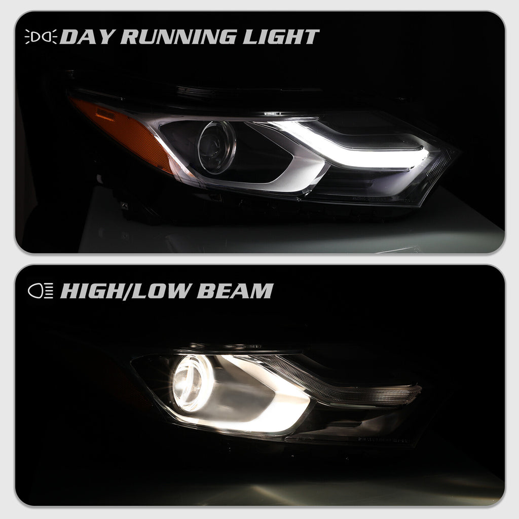 For Chevy Equinox 2018-2020 Halogen Headlights w/ LED DRL Left+Right w/Bulbs