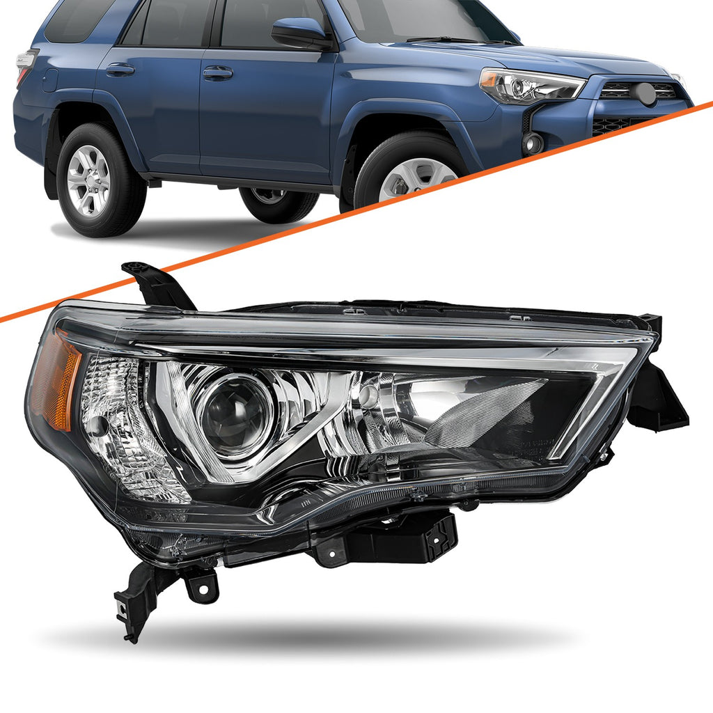 Passenger Side For 2014-2020 Toyota 4Runner 4Dr RH Headlight Assembly Headlamp
