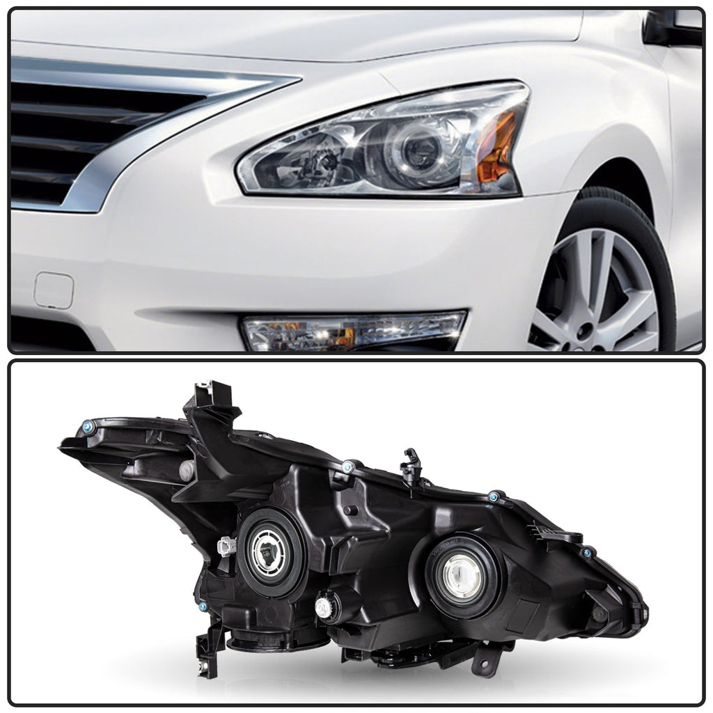 For 2013 2014 2015 Nissan Altima Sedan Halogen Projector Left Driver Headlight