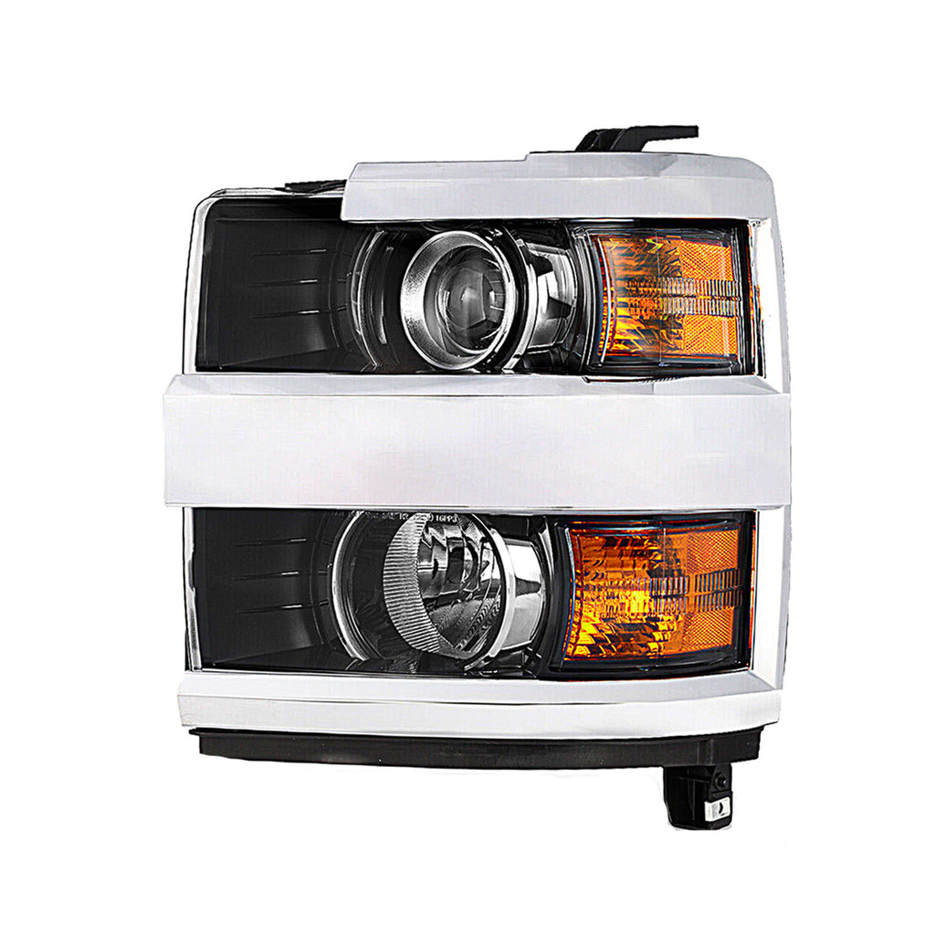 For 2015-2019 Chevy Silverado 2500 3500 HD Chrome Headlight Driver Left 15-19