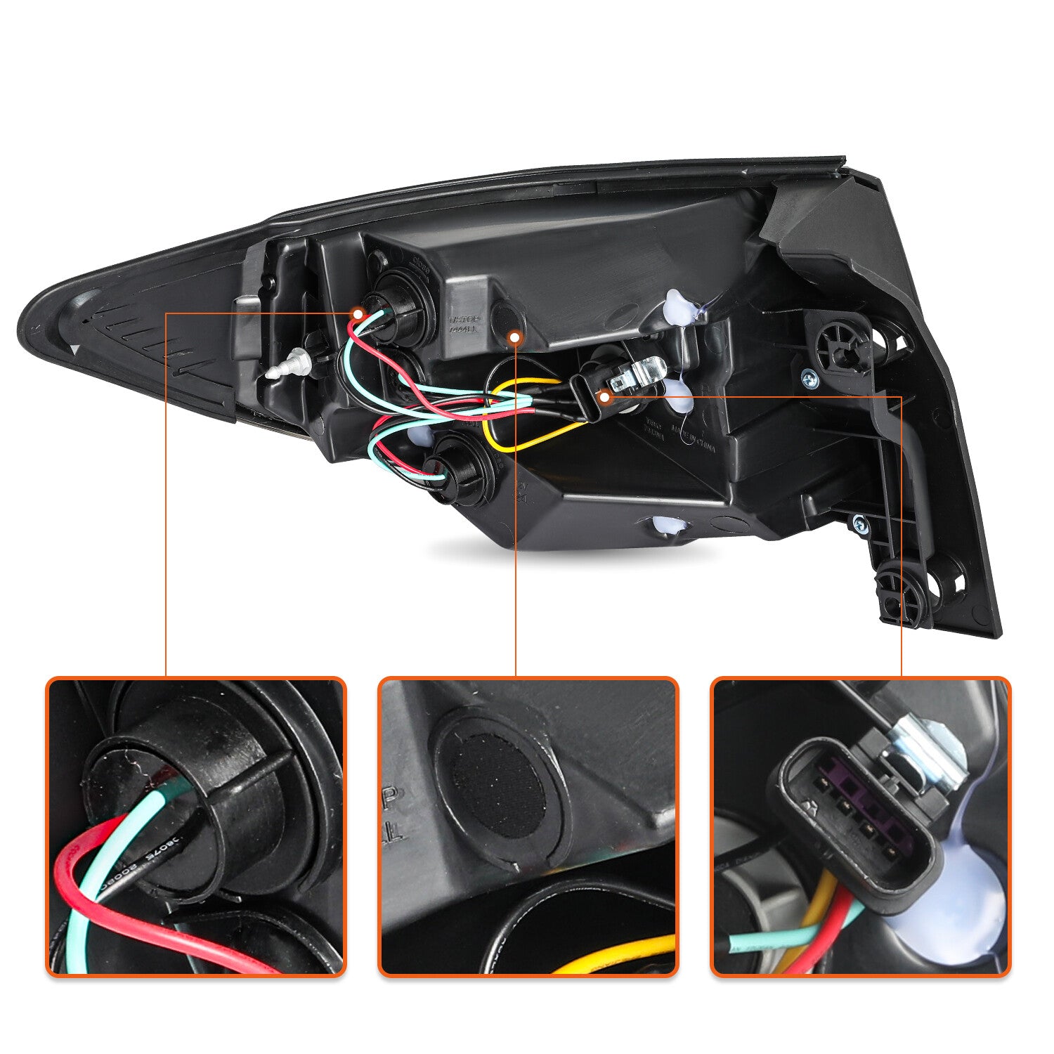 For 2013-2017 Chevy Traverse Tail Light Passenger Rear Outer Right Side w/ Bulbs