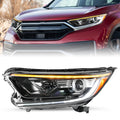 For 17-22 Honda CR-V CRV Halogen W/ LED DRL Left Driver Side Headlight