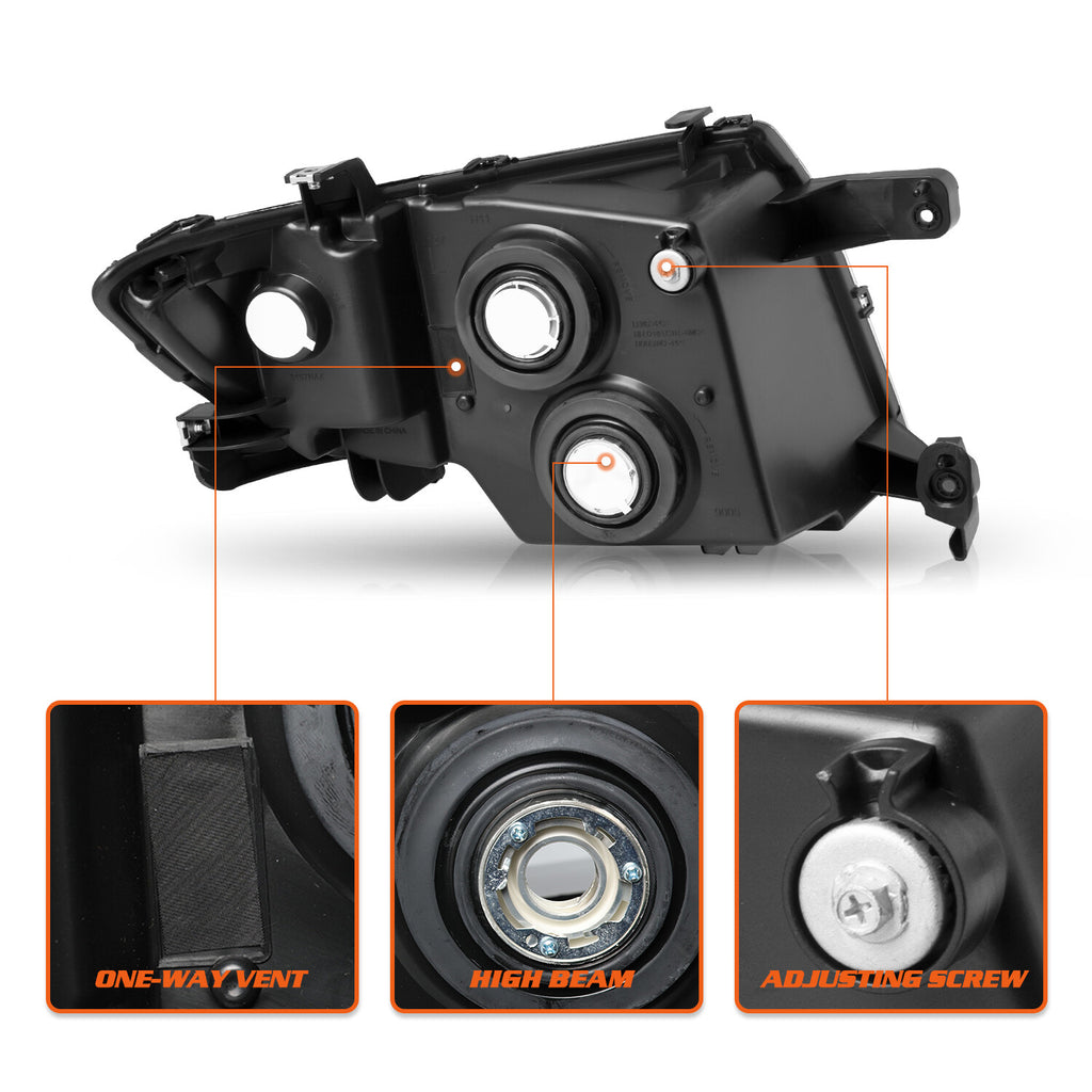 For 2007 2008 2009 2010 Ford Edge SE SEL Headlights Assembly Headlamps Pair