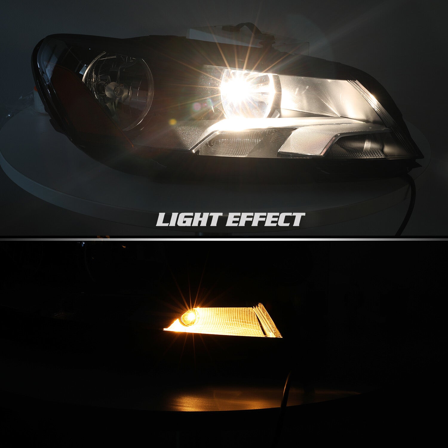 For 2012-2015 Volkswagen Passat Headlight Headlamp Assembly Left&Right w/Bulbs