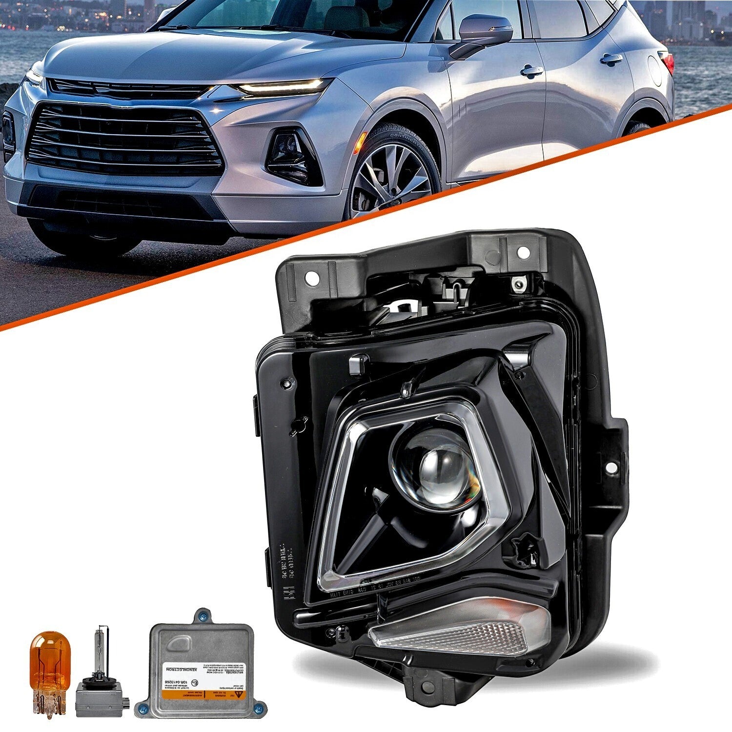 For Chevy Blazer 2019-2021 HID Headlamp Driver left Side W/Bulb LH Headlight