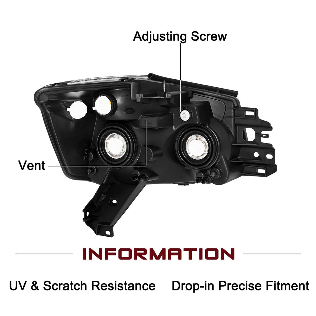For 2004-2015 Nissan Titan / 2005-2007 Nissan Armada Headlights Assembly Lamps