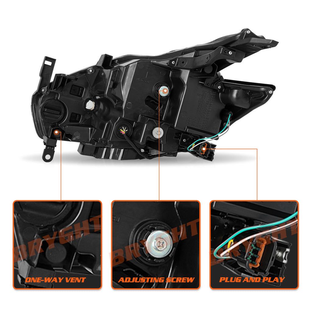 For 2015-2018 Nissan Murano Full LED Right Passenger Side Headlight Headlamp