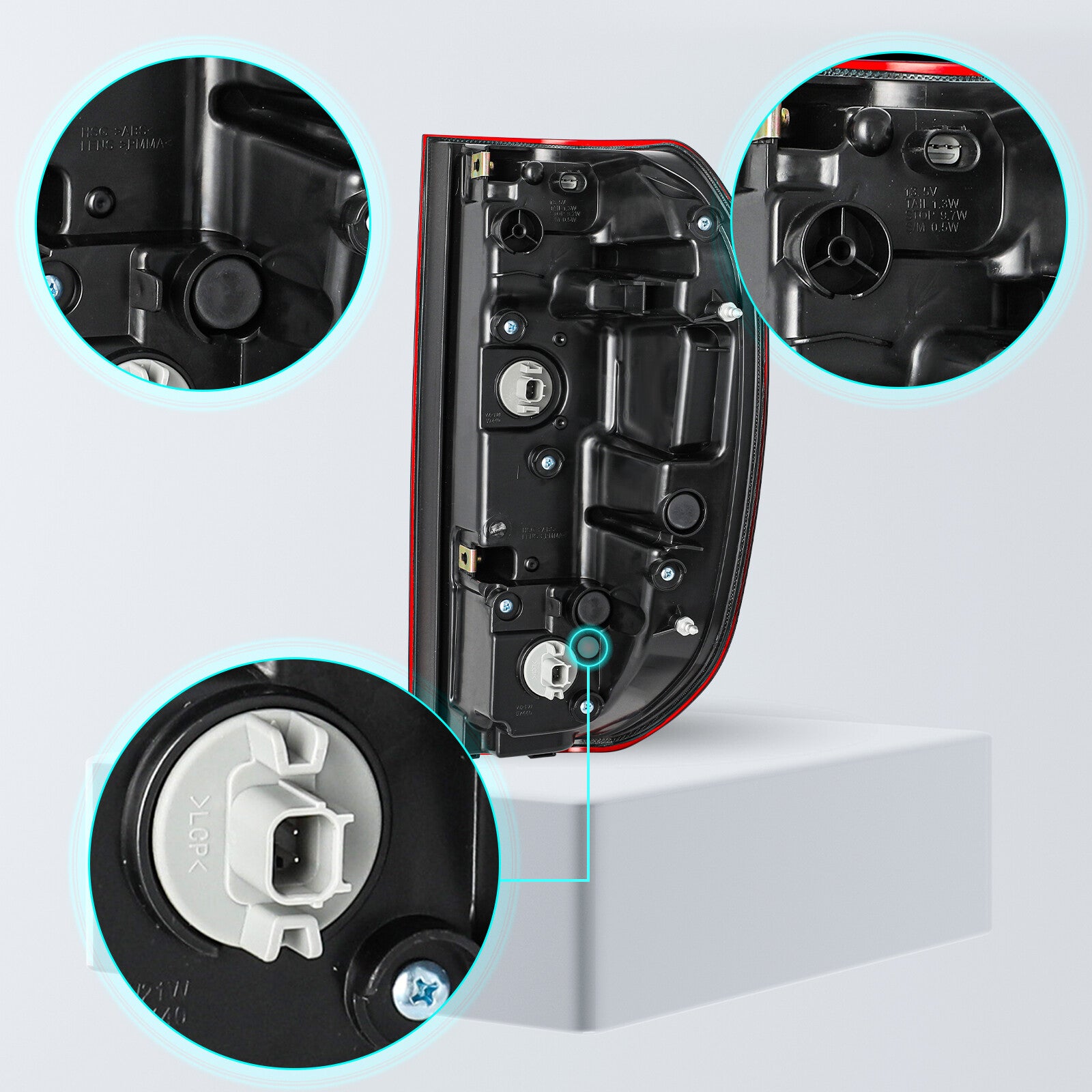 For 2017-2023 Honda Ridgeline OE Style Red Tail Brake Lights Assembly Pair