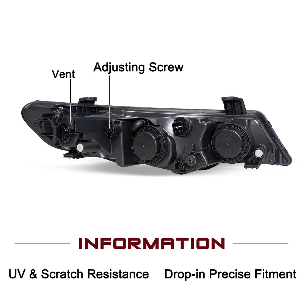 For 2010 2011 2012 2013 Kia Forte Koup Right Passenger Halo Headlight