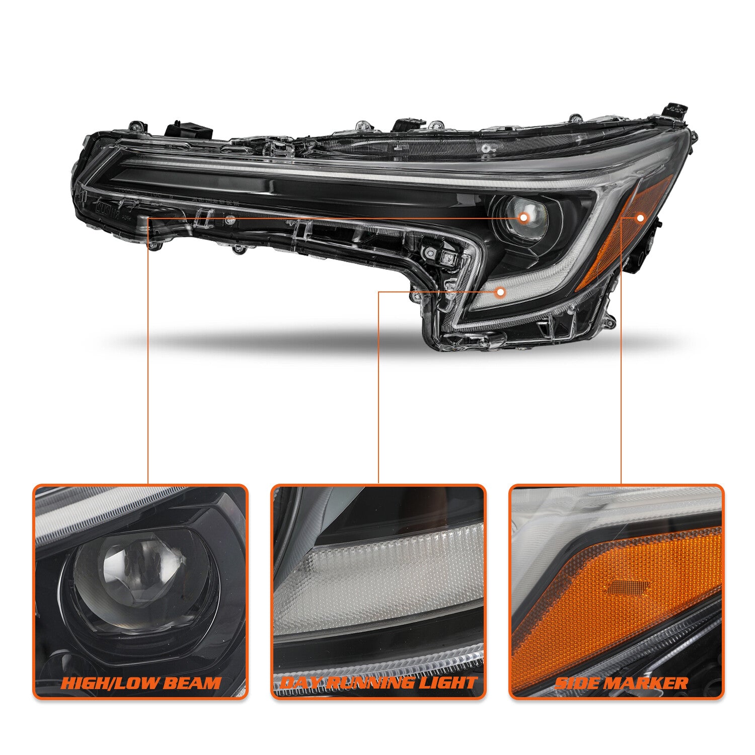 For 2023 2024 Toyota Corolla Hybrid SE XLE XSE Headlight Left Driver Side