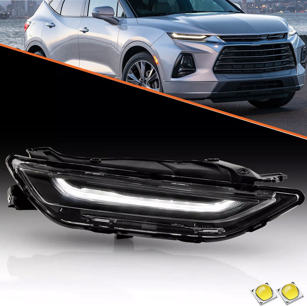 For 2019-2022 Chevy Blazer Upper Headlight w/ LED DRL Headlamp Passenger Side