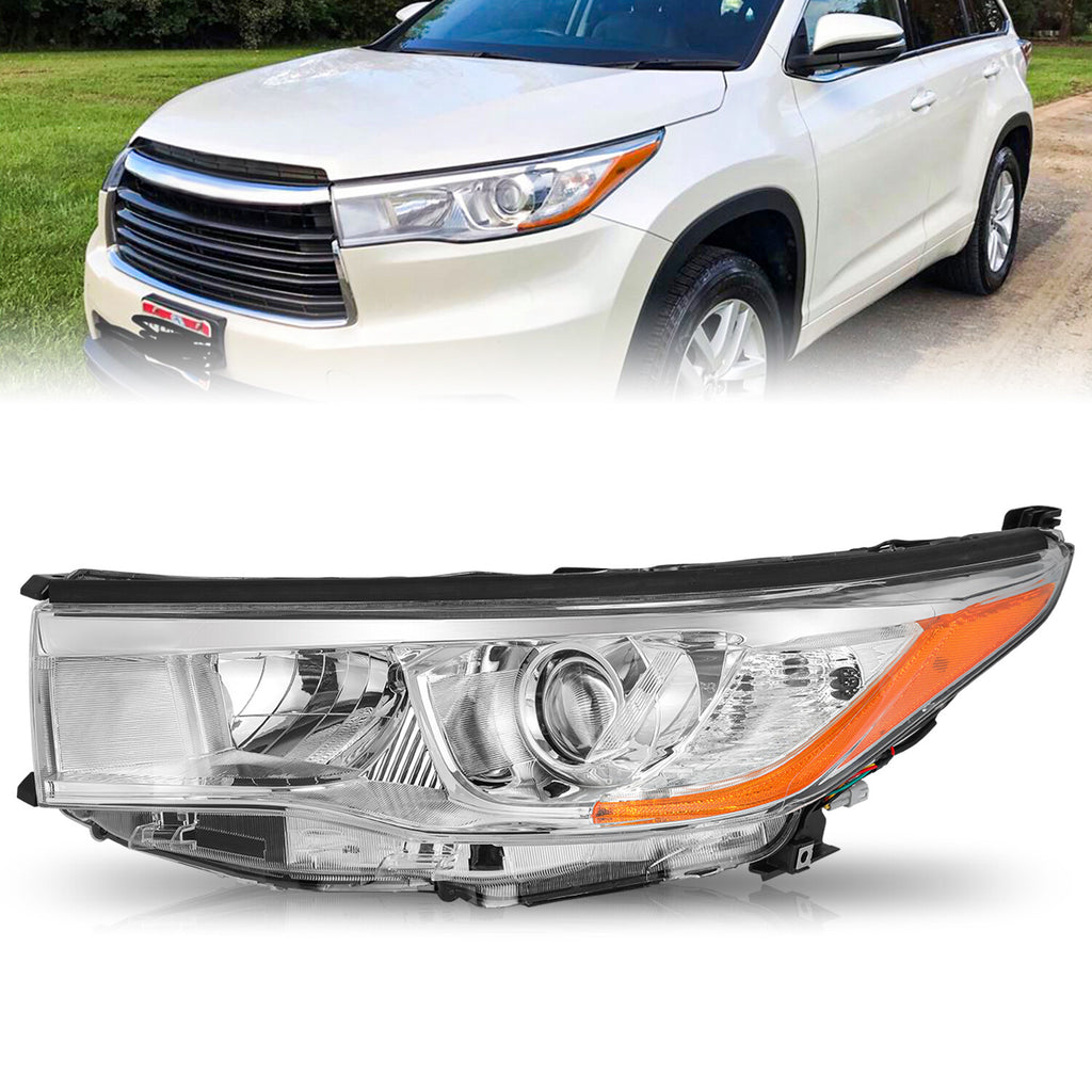 For 2014 2015 2016 Toyota Highlander Left Driver Headlight Assembly Lamp