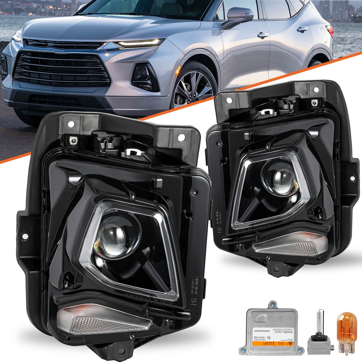 Fit For 2019-2021 Chevy Blazer HID/Xenon Model Projector Headlight Headlamp