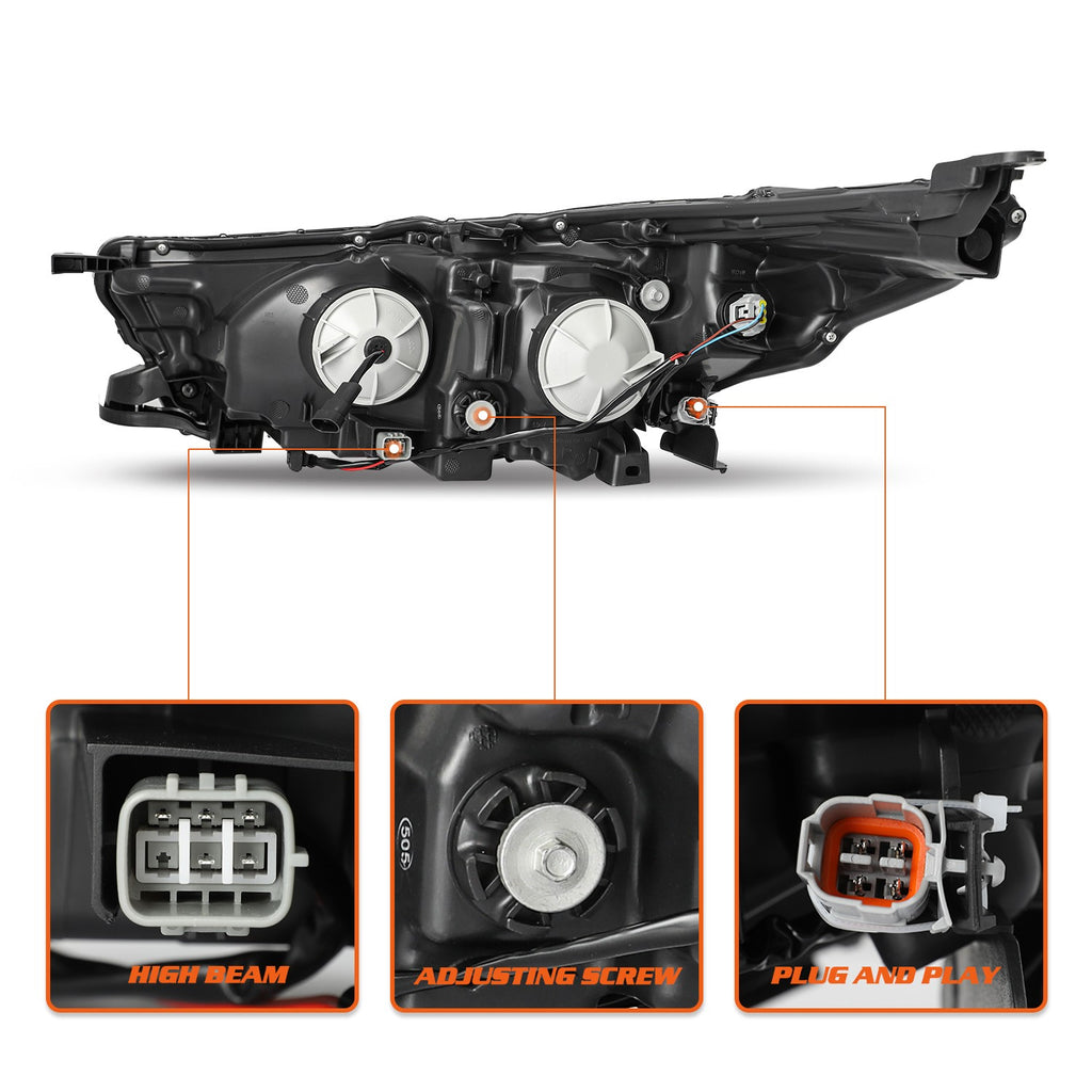 For 2017 2018 2019 Toyota Highlander SE W/ LED DRL Right Side Headlight Headlamp