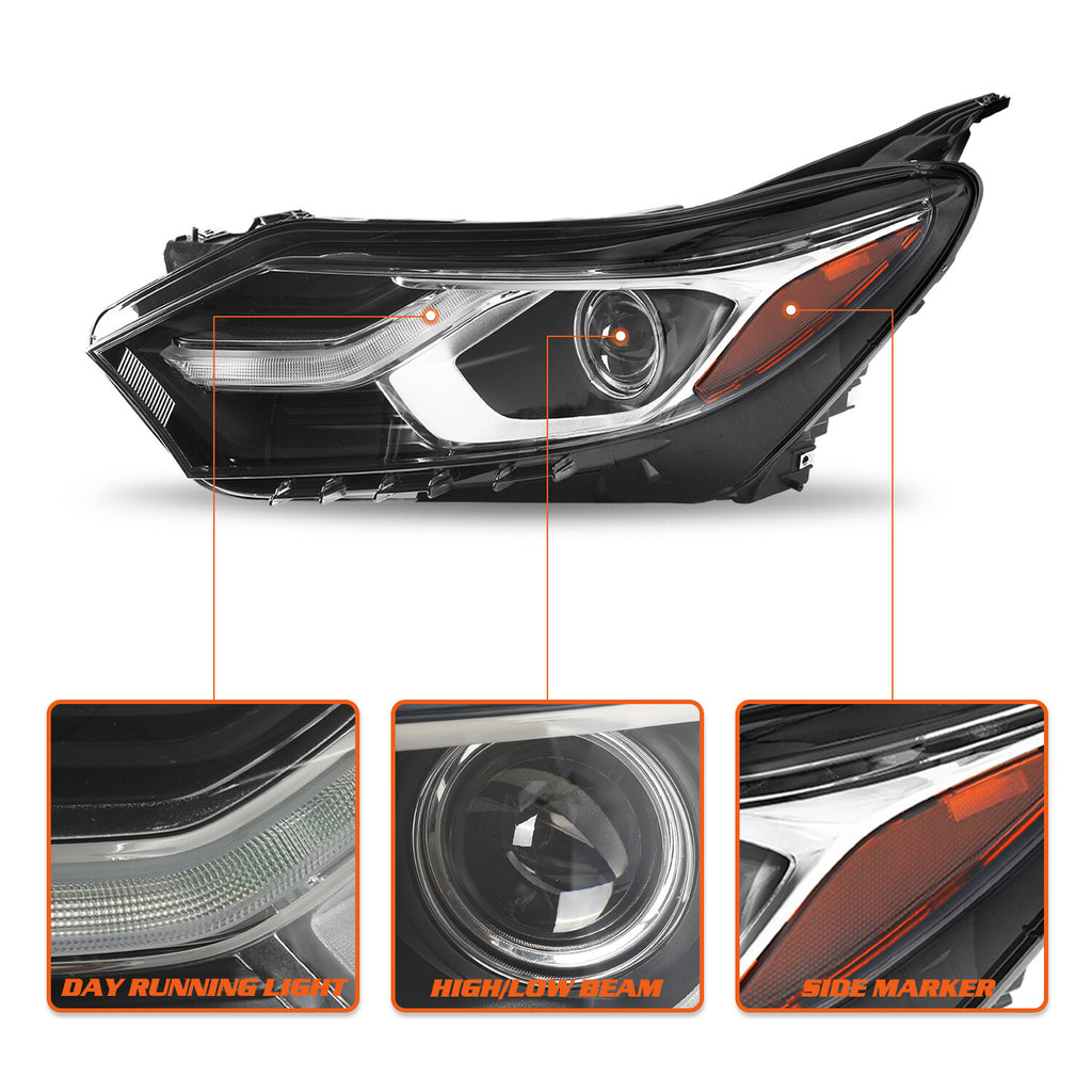 For 2018-2021 Chevy Equinox HID/Xenon Headlamp w/ LED DRL Headlight Driver Side