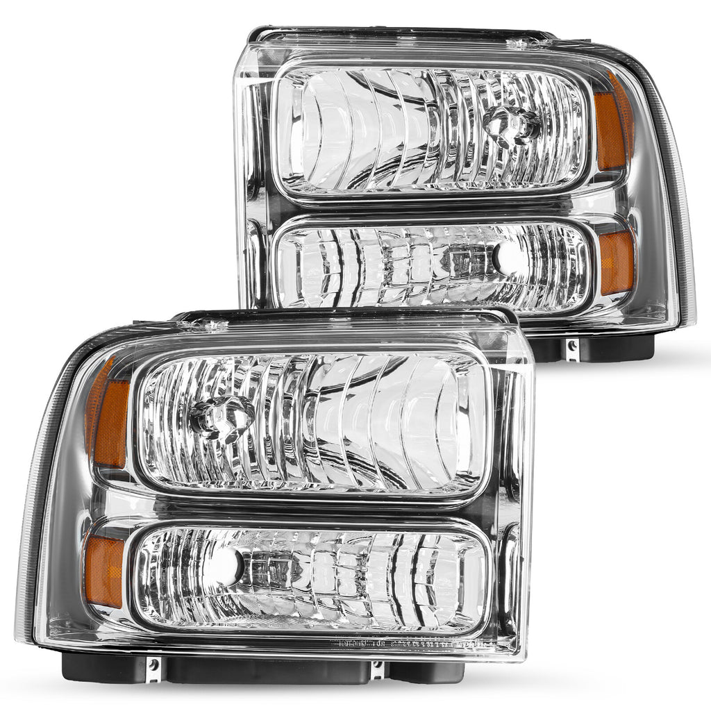 Fit 1999-2004 Ford F250 F350 Ford Super Duty Excursion Conversion Headlights
