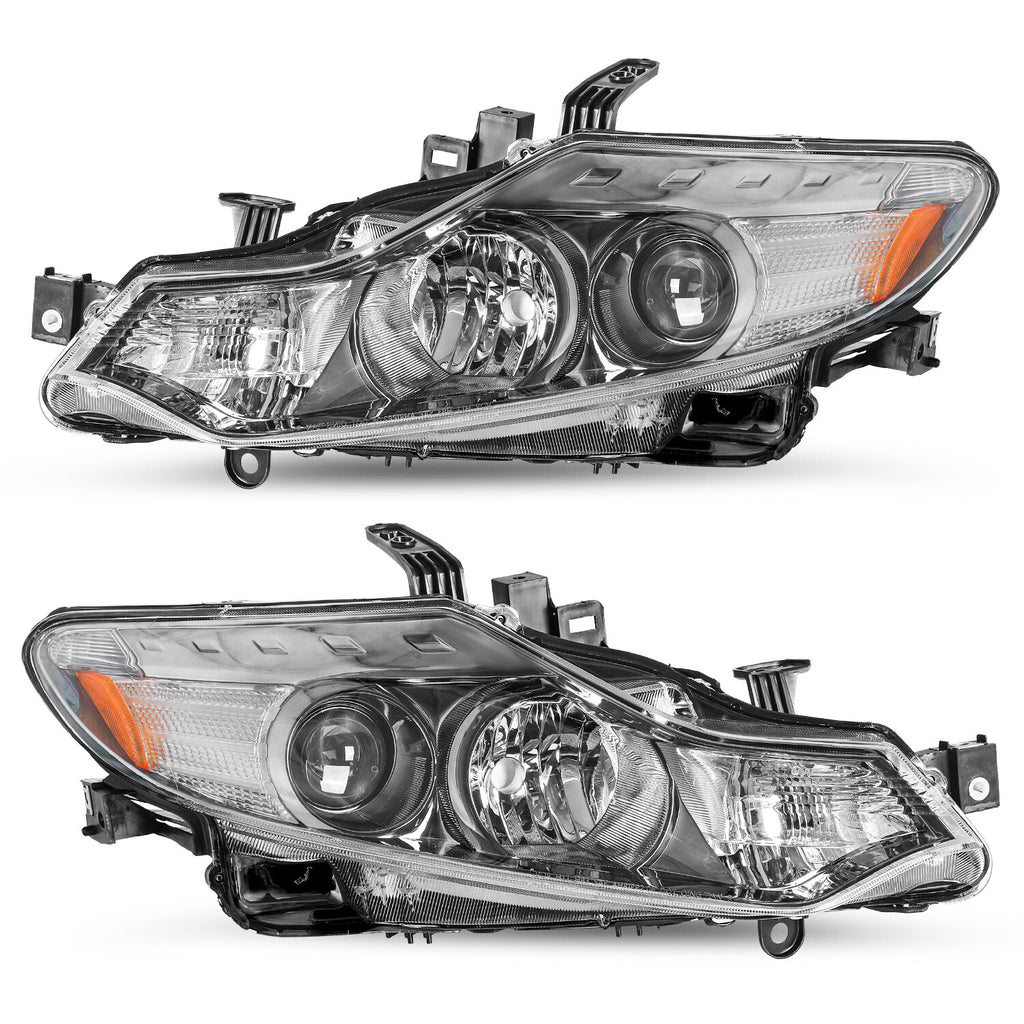 For 2009-2014 Nissan Murano Halogen Headlights Assembly Headlamps Left+Right