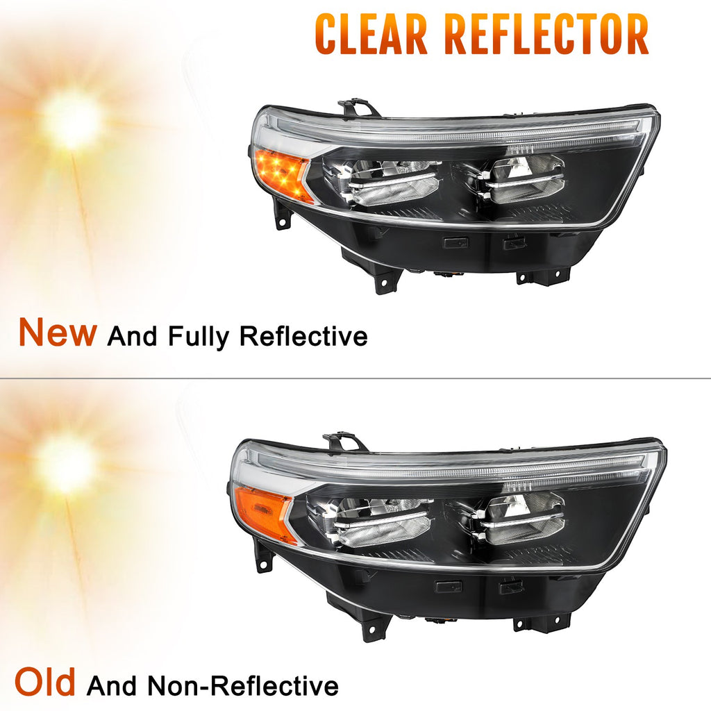 For 2020-2024 Ford Explorer XLT / Limited LED Headlights Headlamps Left+Right