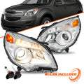 for 2010-2015 Chevy Equinox Projector Halogen Headlights Left+Right Set w/Bulds