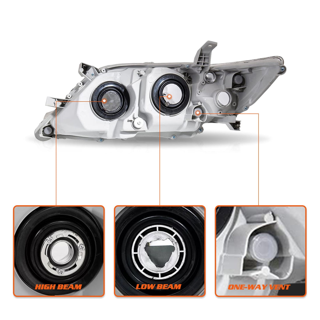 Headlight Reflector For 2010-2011 Toyota Camry Sedan 4-Door Passenger Right10-11