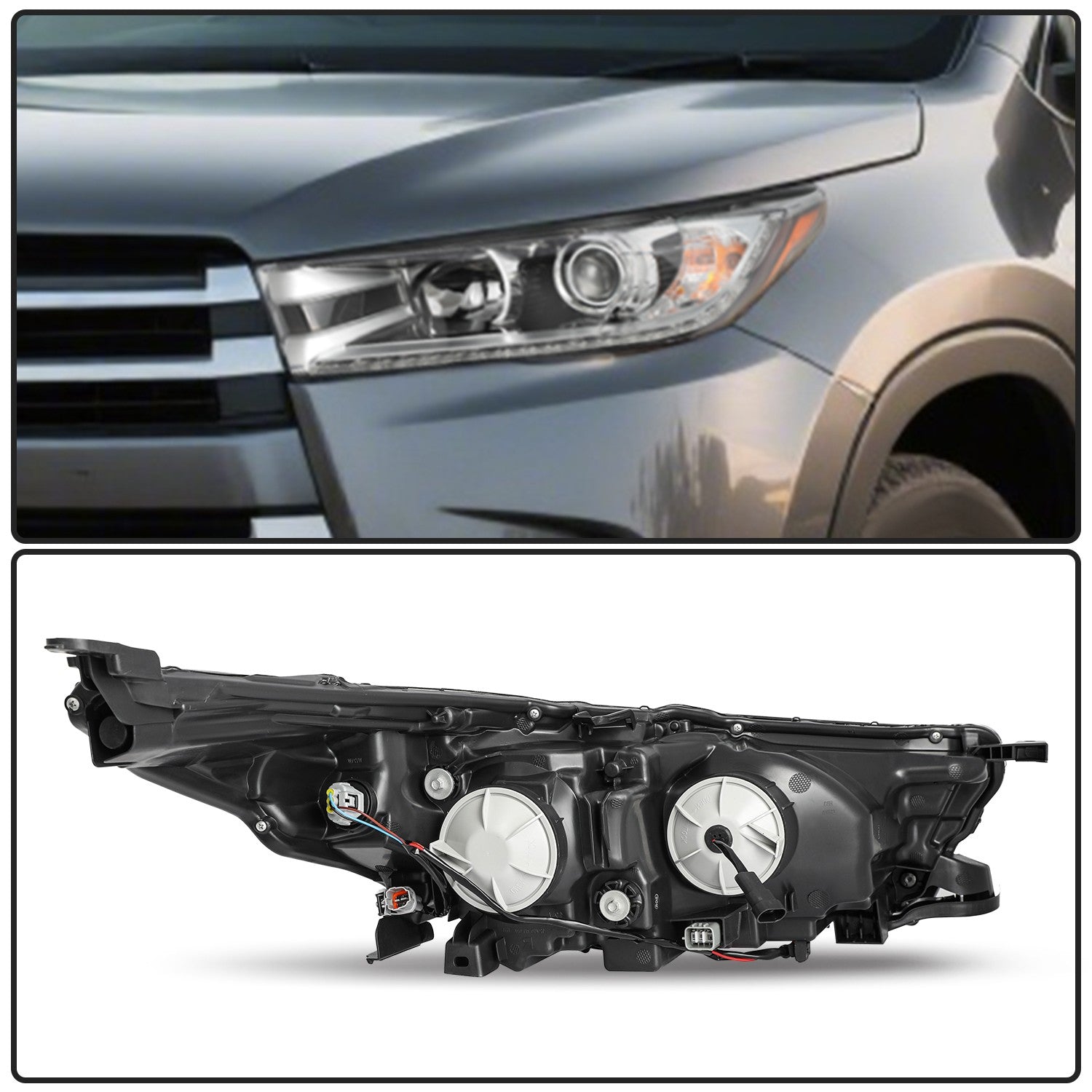 For 2017 2018 2019 Toyota Highlander SE W/ LED DRL Headlight Lamps Driver Side