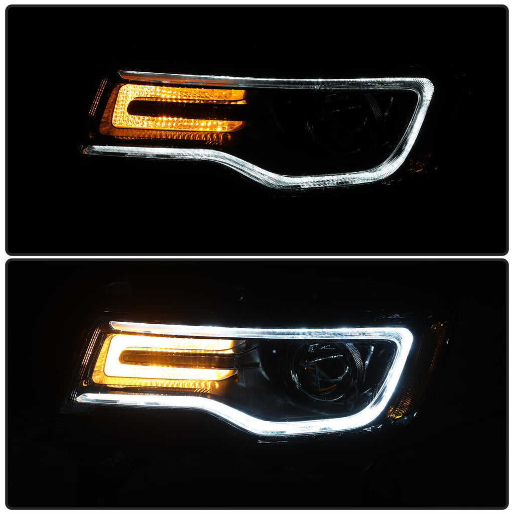 For 2014-2021 Jeep Grand Cherokee w/Bulbs&Ballast HID Black Headlight LH