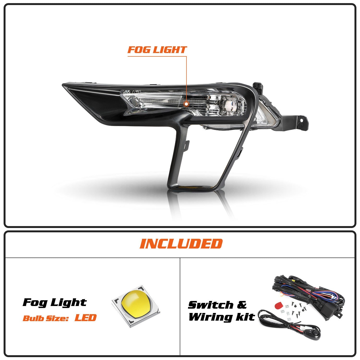 2 sets Headlights and Fog lights Assembly w/ LED DRL For 2016-2019 Ford Explorer
