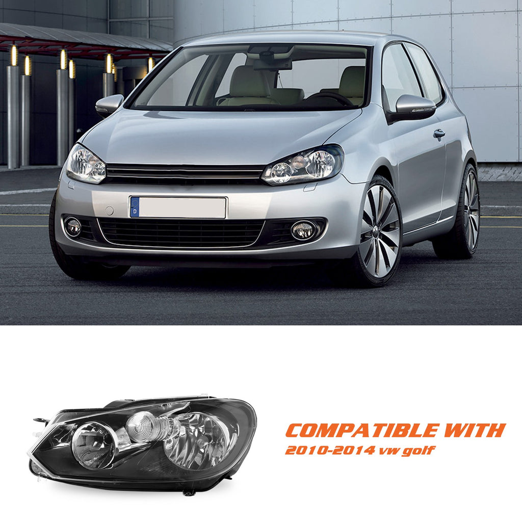 For 2010-2014 Volkswagen Sportwagen Golf/Jetta Headlight Assembly Left Driver LH