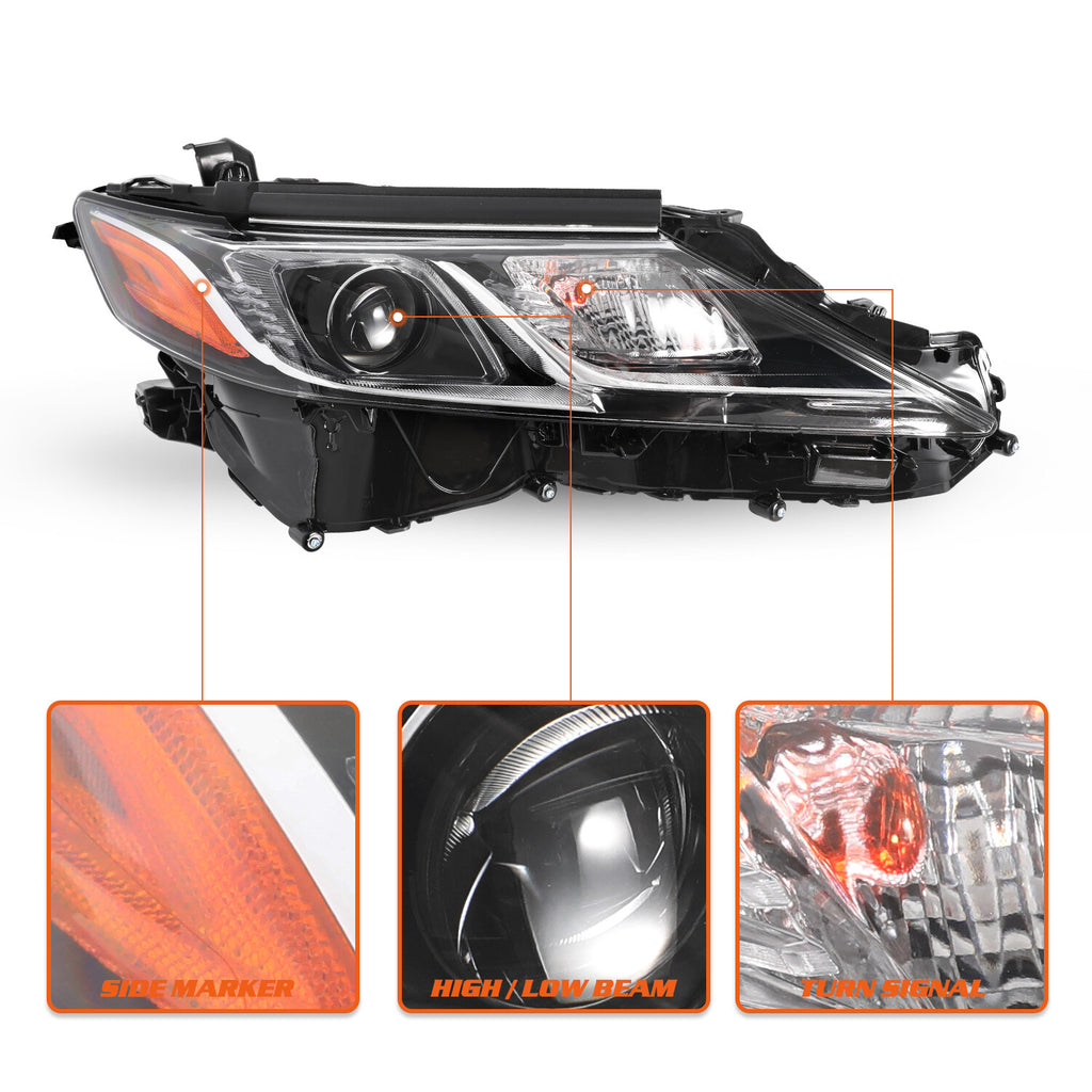 LED Projector Headlight for 2018-2023 Toyota Camry L LE SE Right Passenger Side