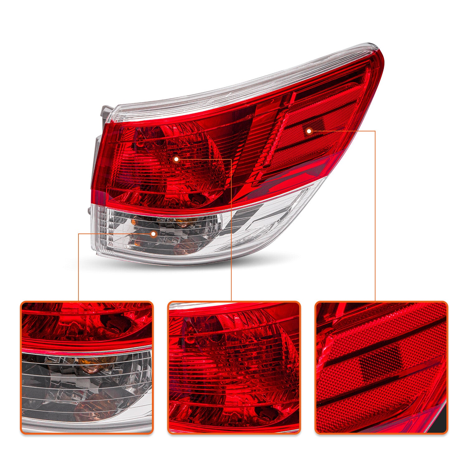 For 2013-2016 Nissan Pathfinder Rear Outer Right Passenger Tail Light Assembly