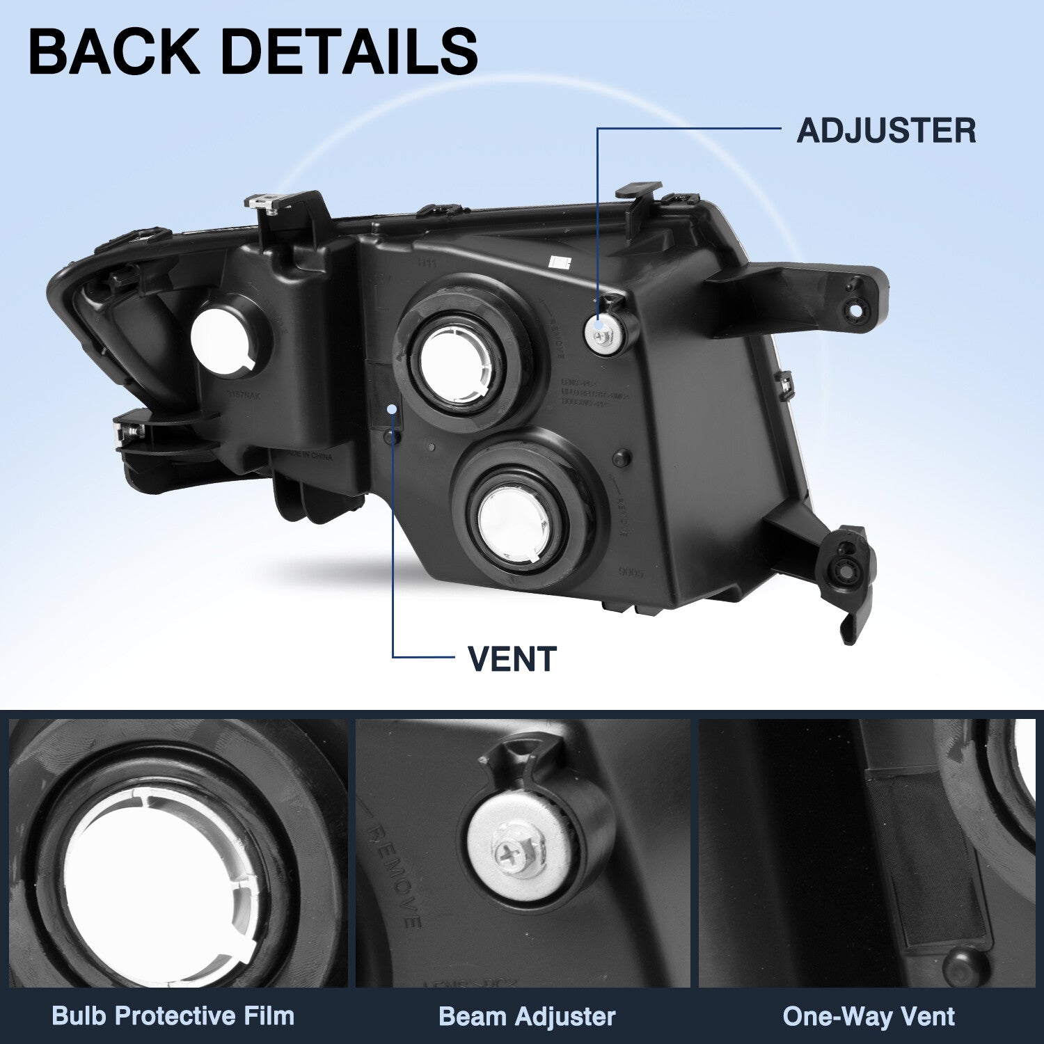 For 2007-2010 Ford Edge SE SEL Headlight Headlamp Pair Left+Right Set