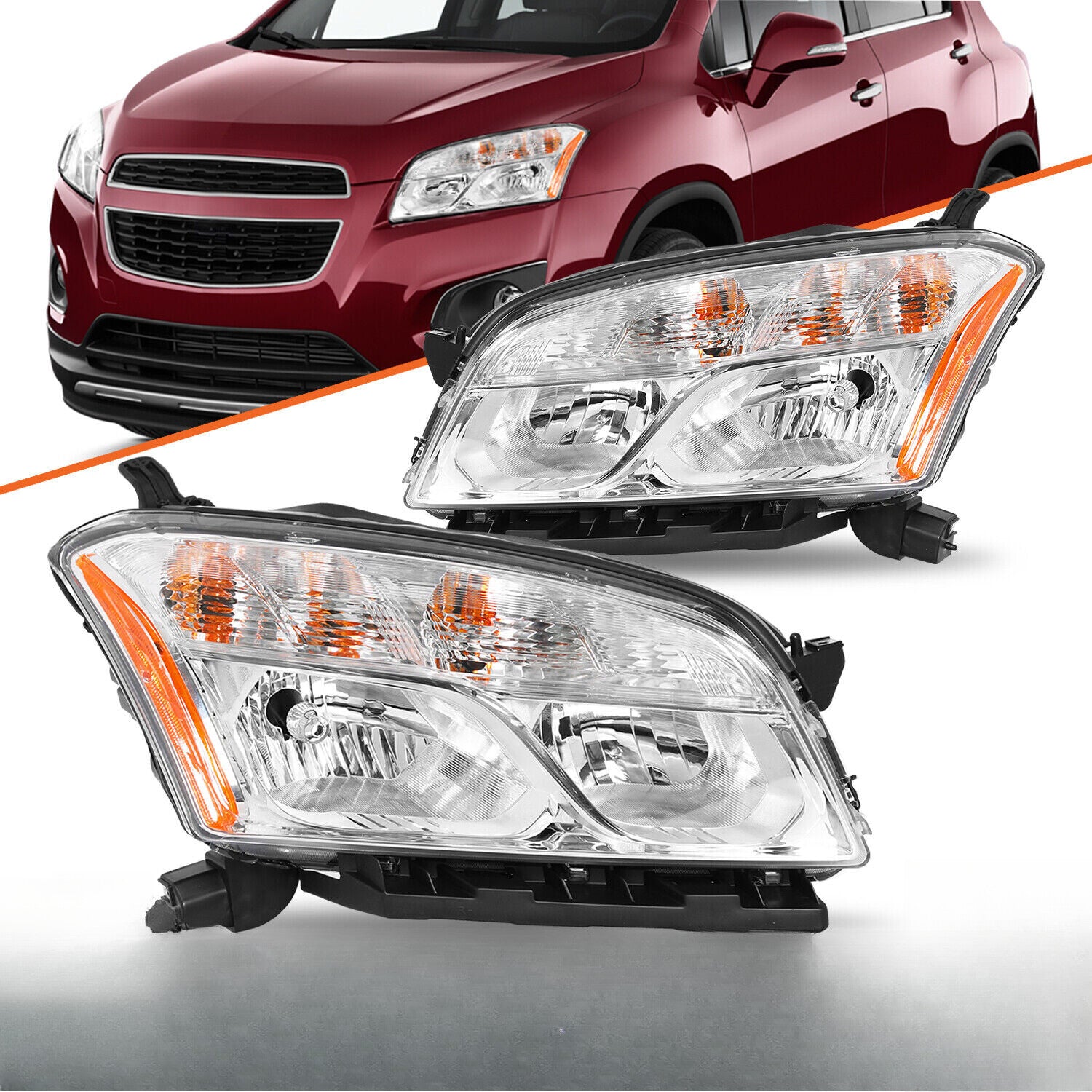 OE Style Halogen Headlight HeadLamp For 2013-2016 Chevrolet Trax Sport w/ Bulbs