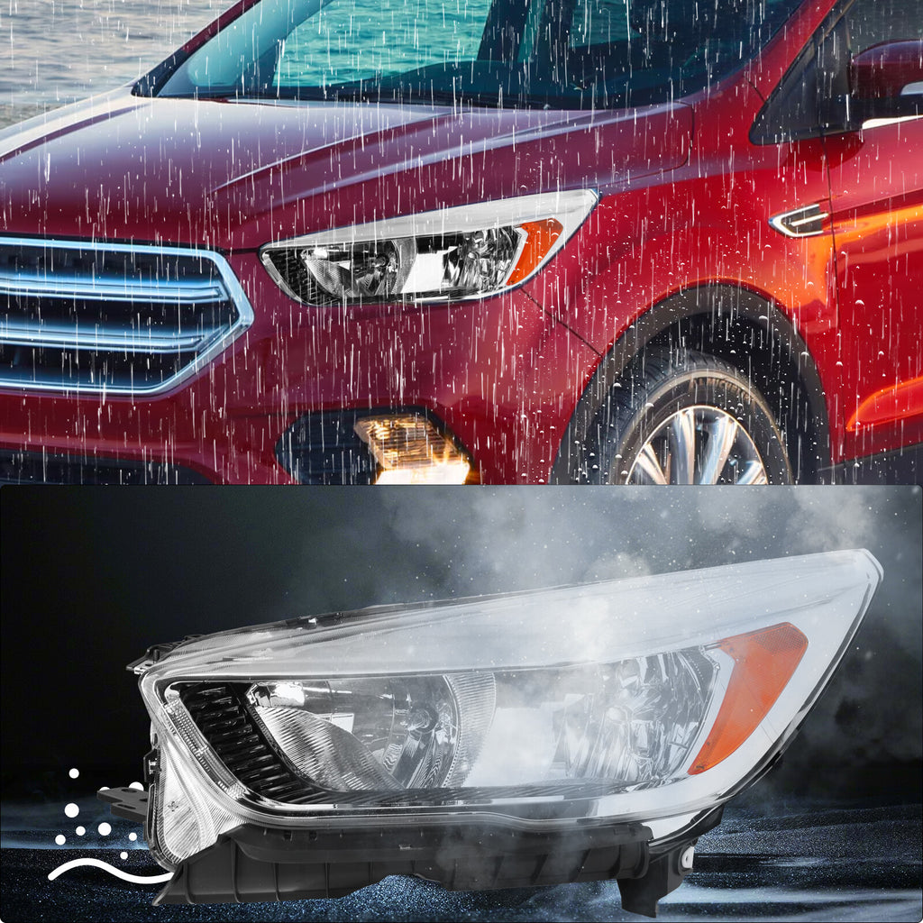 For 2017 2018 2019 Ford Escape Halogen (W/O LED DRL) Headlight Lamp Driver Side