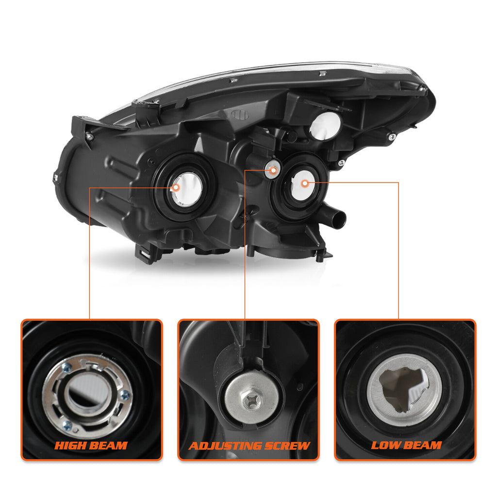 For 2008 2009 2010 2011 2012 2013 Nissan Rogue Halogen Passenger Headlight Lamp