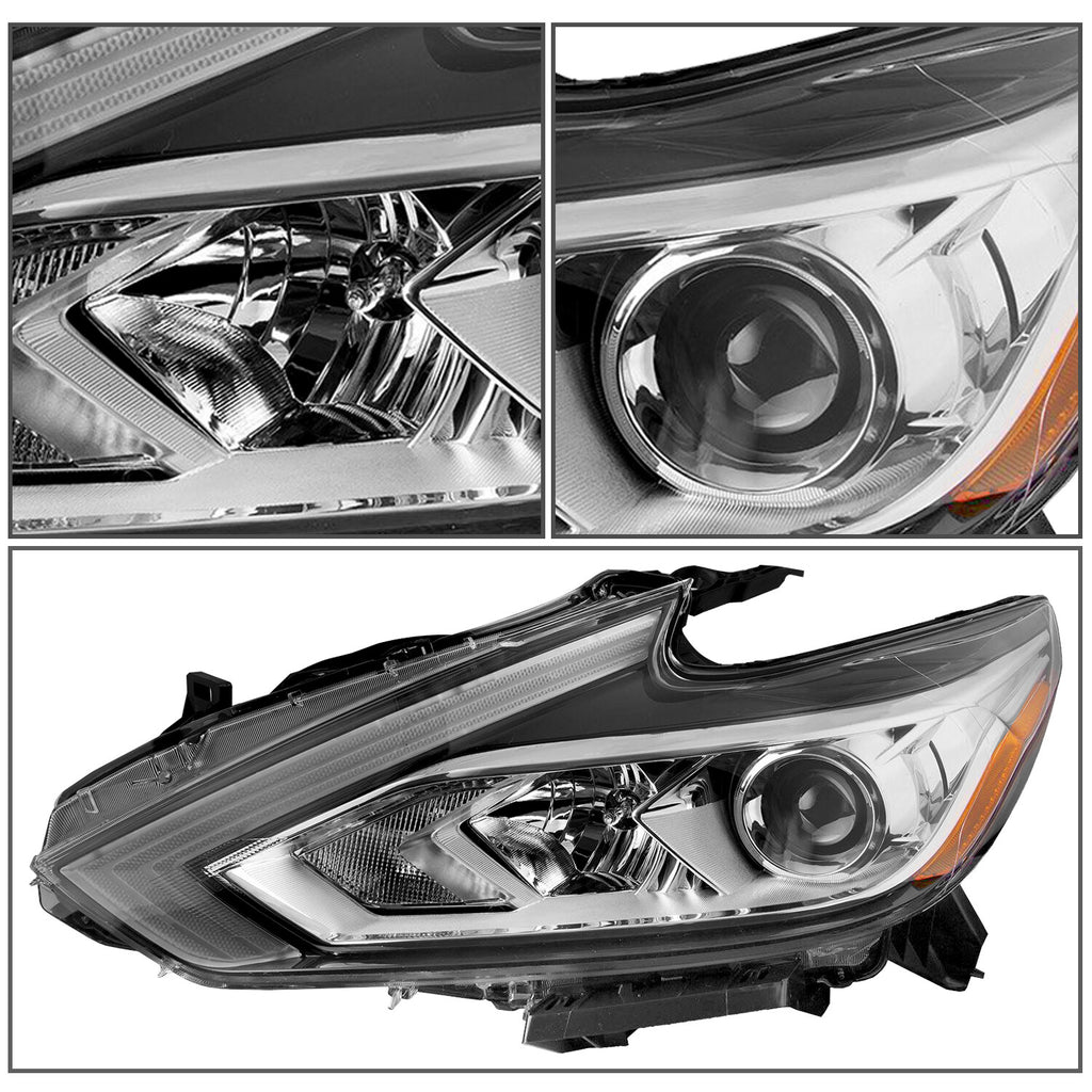 For 2016 2017 2018 Nissan Altima Halogen Left Driver Side Headlight w/o LED DRL