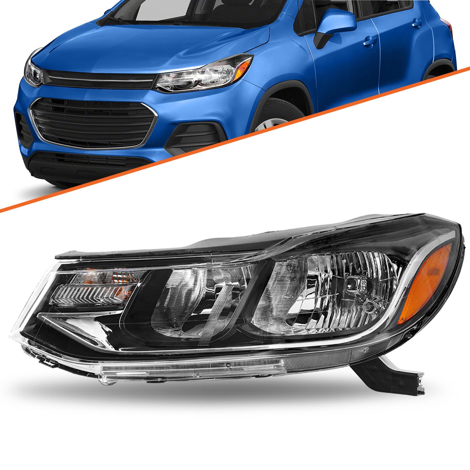 For 2017-2022 Chevrolet Trax Halogen Headlight Driver Left Side Headlamp