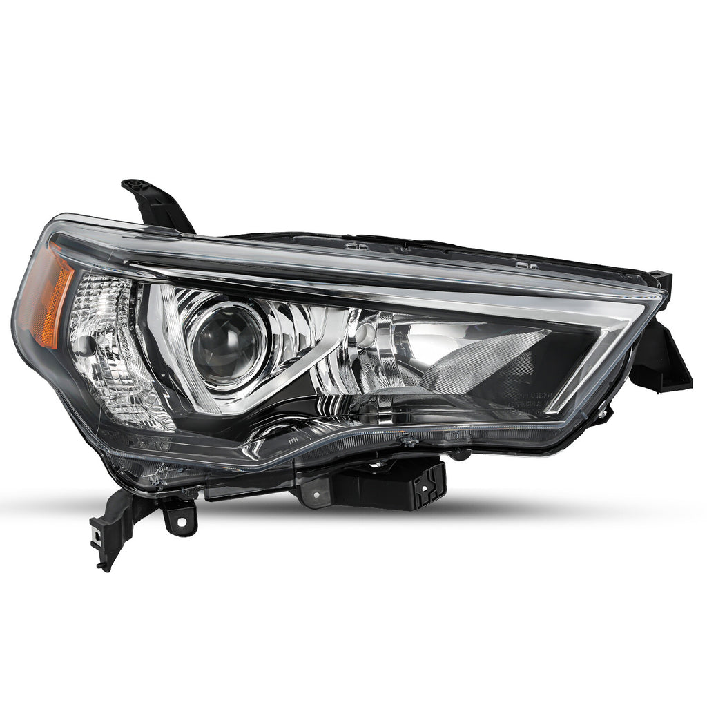 For 2014-2020 Toyota 4Runner 4DR Chrome Headlights Lamps Assembly LH+RH Pair