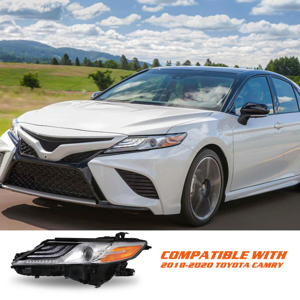 For 2018 2019 2020 Toyota Camry XLE XSE LED Headlight Assembly Driver Left Side