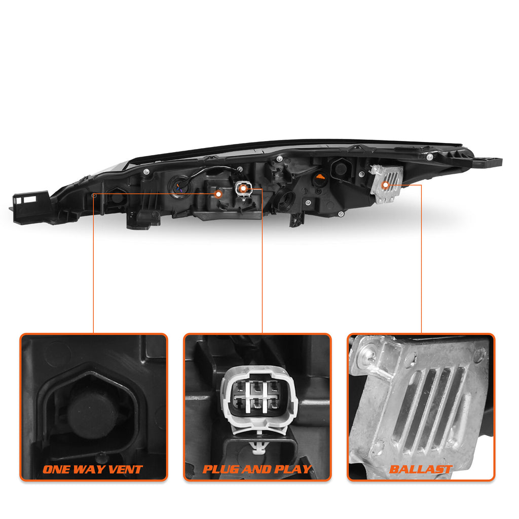 For 2021 2022 2023 Nissan Rogue LED DRL Daytime Running Lights Headlights L+R