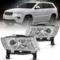 Chrome For 2014-2016 Jeep Grand Cherokee Projector Headlights Left+Right pairs