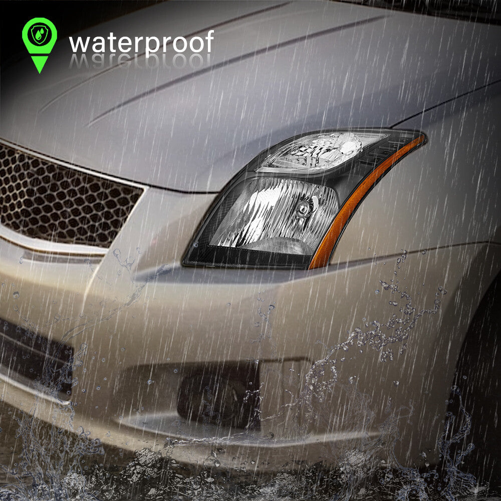 For 2010 2011 2012 Nissan Sentra 2.0L Halogen Headlights Assembly Headlamps Pair