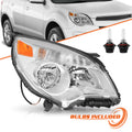 Halogen Chrome Headlights For 2010-2015 Chevy Equinox Passenger Right w/ Bulb