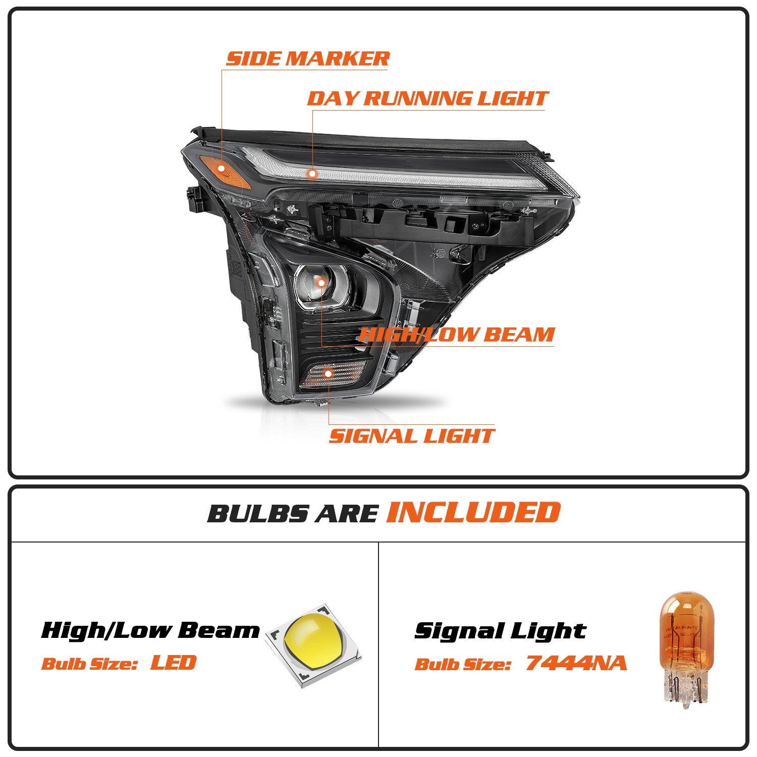 For 2024-2025 Chevy Trax LT/2RS/Activ Right Side Projector Headlight w/LED DRL