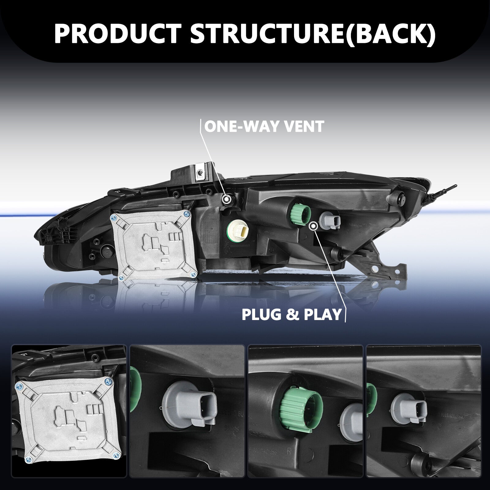 [ White LED DRL ] Parking Light For 2014-2018 Jeep Cherokee Signal Passenger RH