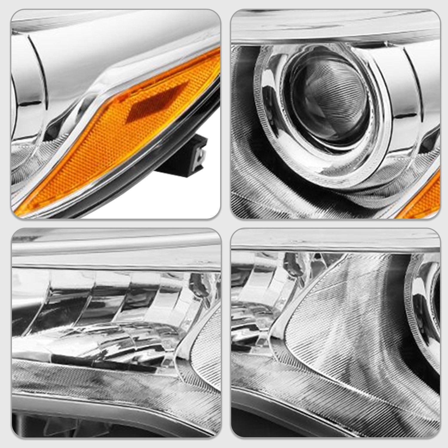 Headlights Headlamp For 2015 2016 2017 Toyota Camry LE SE XLE XSE Projector Pair